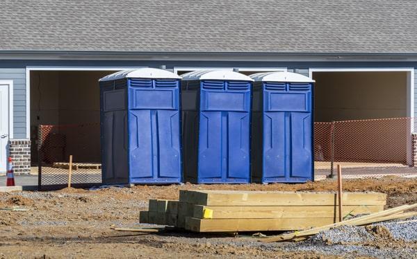 construction site porta potties services our portable toilets on job sites once a week, but can also provide additional servicing if needed